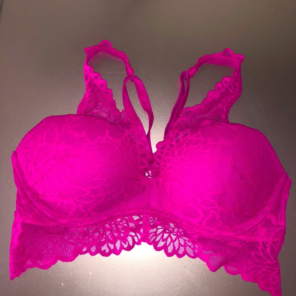 💖 PINK Lace Bralette - Brand New - Medium